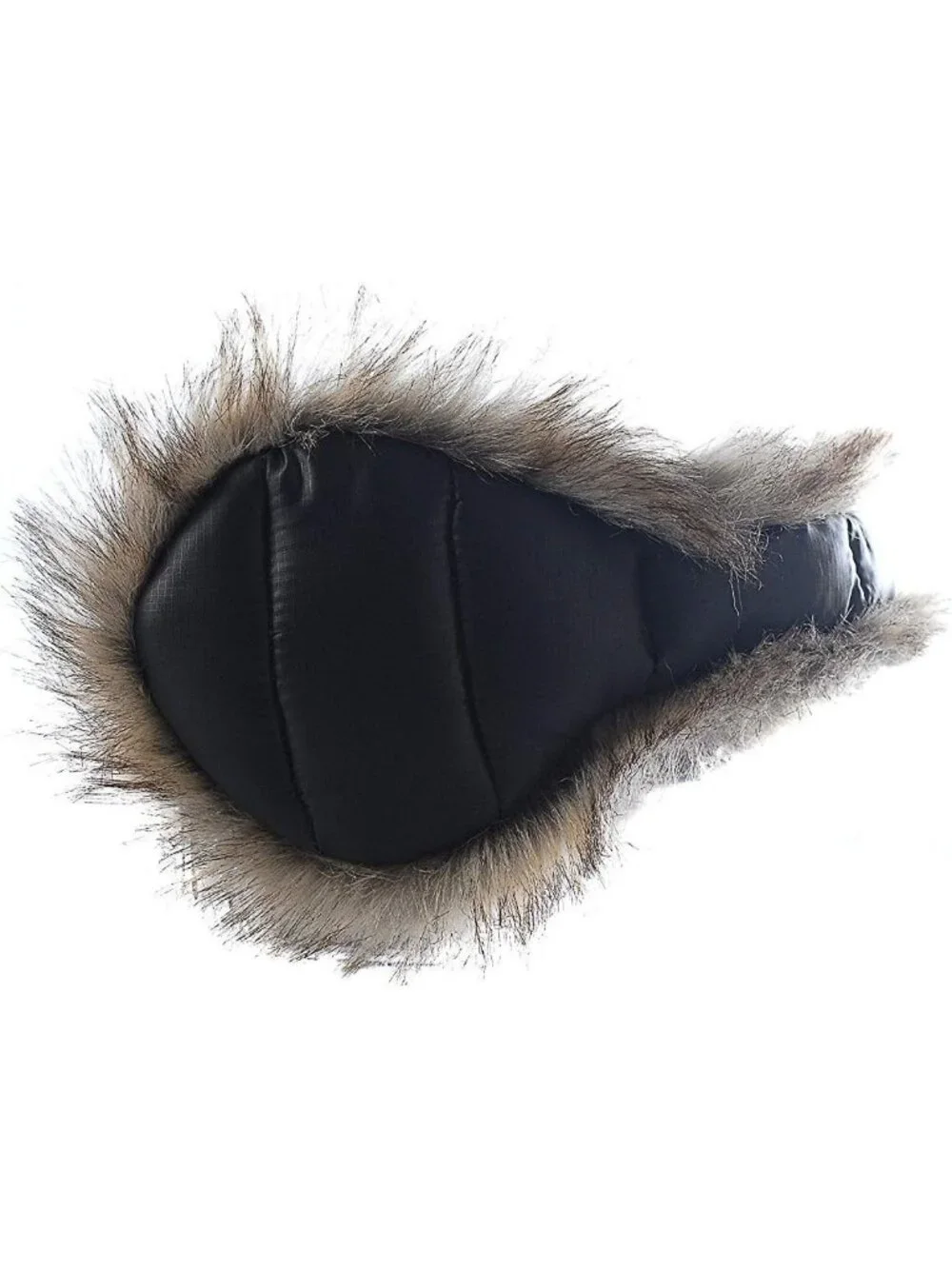 Cozy Down Ear Warmers with Faux Fur, Behind-the-Head Design for Winter Comfort